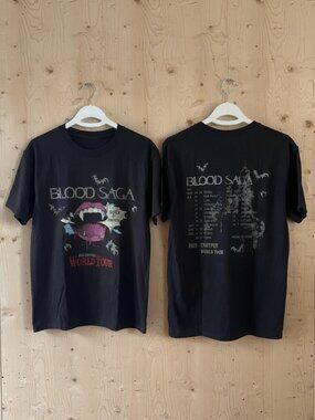 2026 Enhypen World Tour 'Blood Saga Black T Shirt